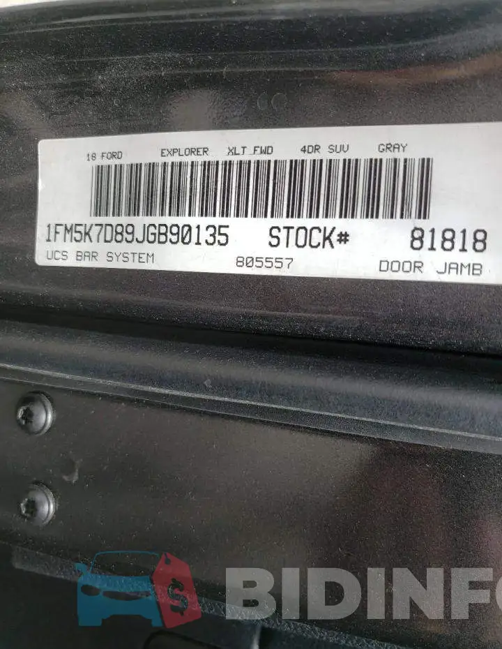 1FM5K7D89JGB90135 Photo# 12
