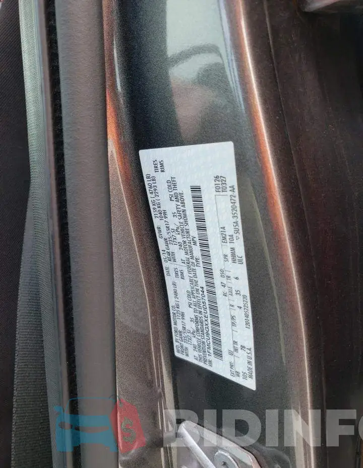 1FMCU9GXXEUD57044 Photo# 13