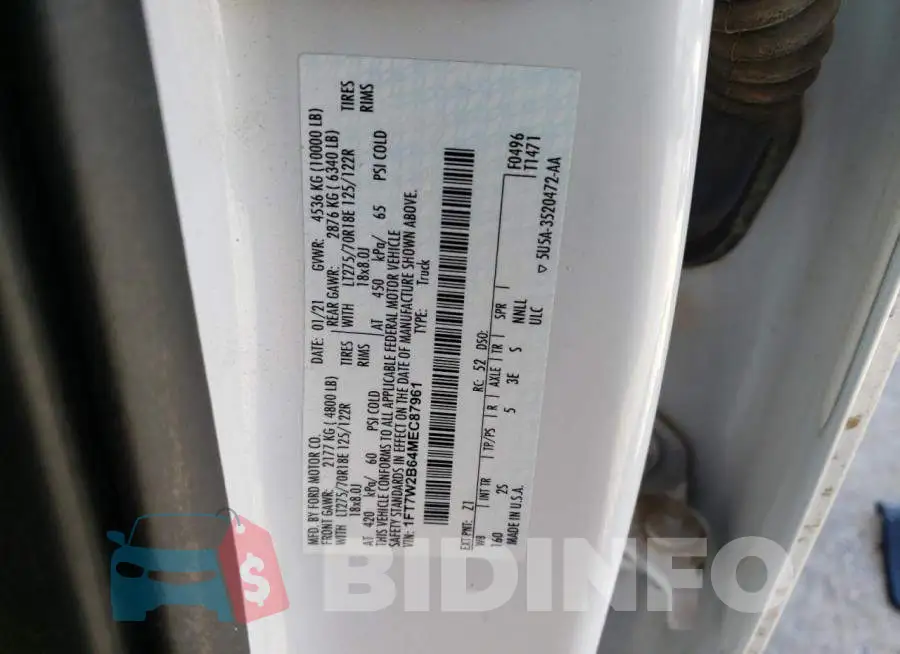1FT7W2B64MEC87961 Photo# 13