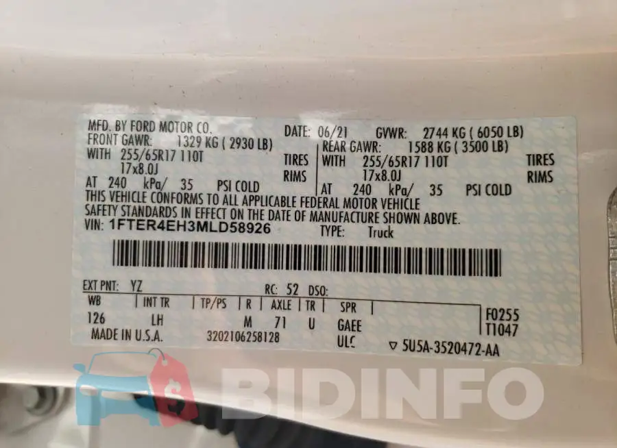 1FTER4EH3MLD58926 Photo# 13