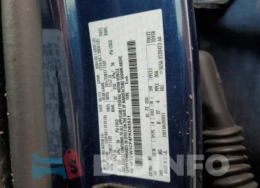 1FTEW1CF4FKD83531 Photo# 12