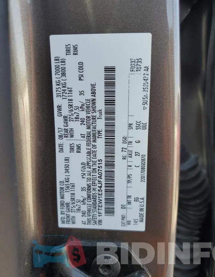1FTEW1E54JFA07515 Photo# 12