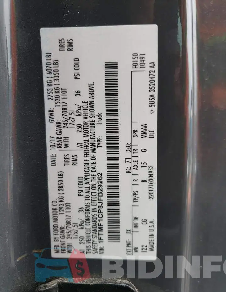 1FTMF1CP8JFB29262 Photo# 13