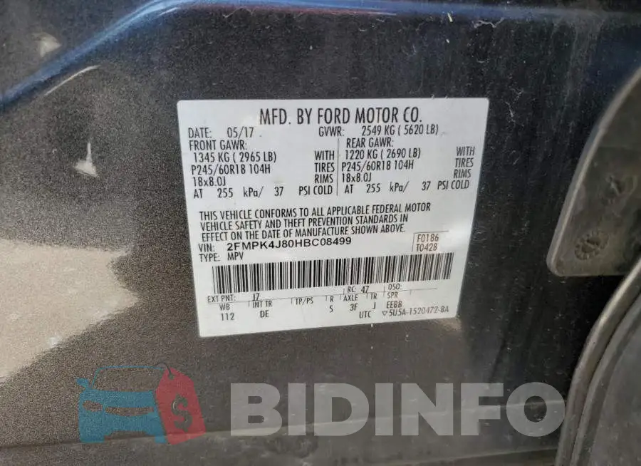2FMPK4J80HBC08499 Photo# 12