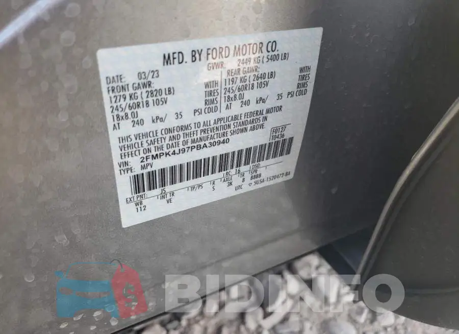2FMPK4J97PBA30940 Photo# 13