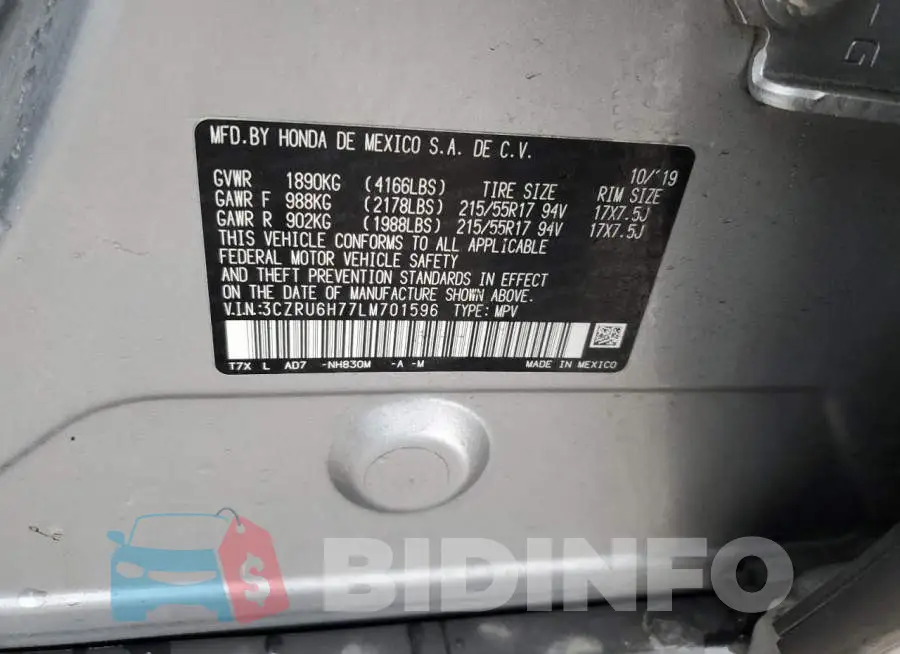 3CZRU6H77LM701596 Photo# 14