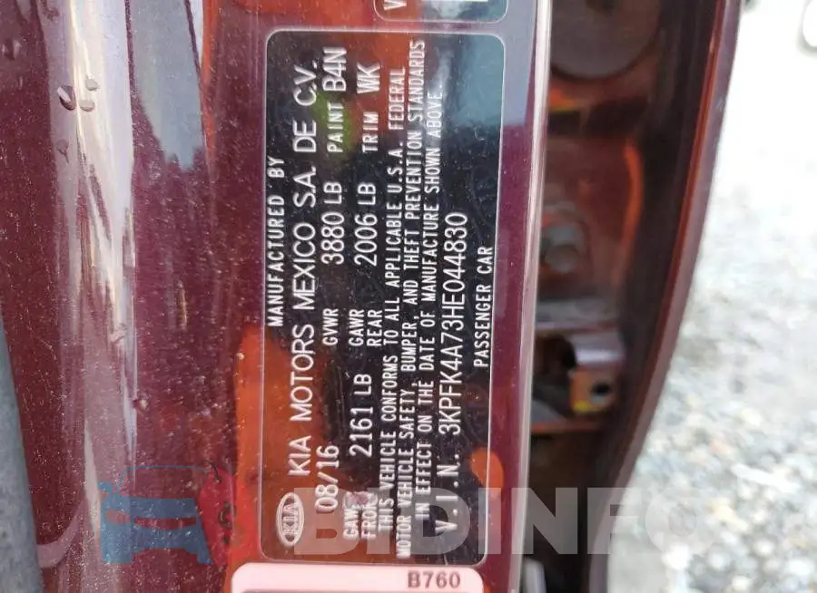 3KPFK4A73HE044830 Photo# 13