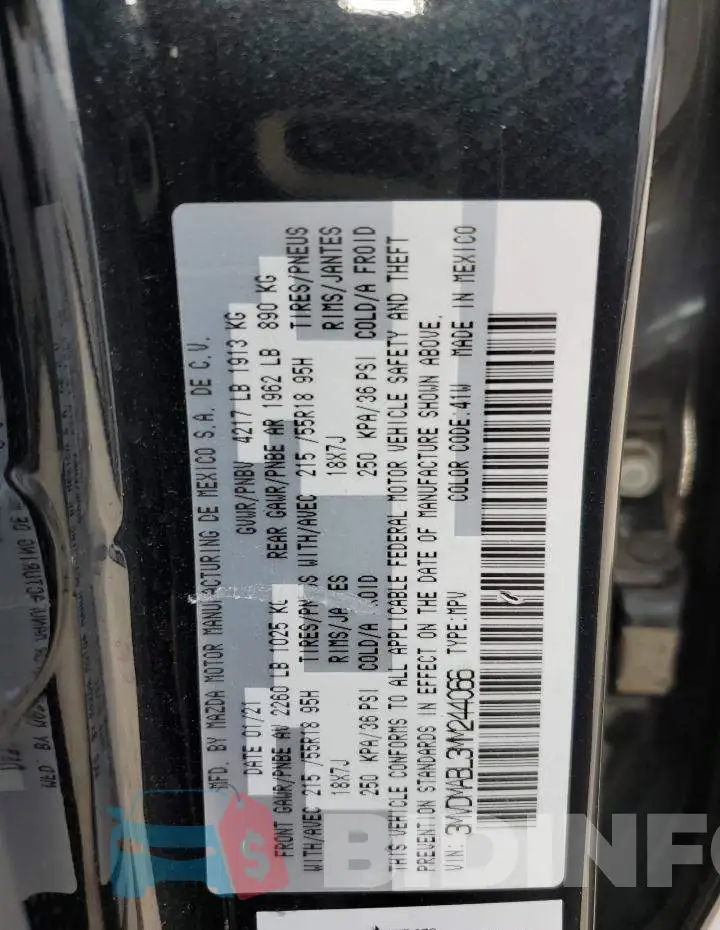 3MVDMABL3MM244066 Photo# 13