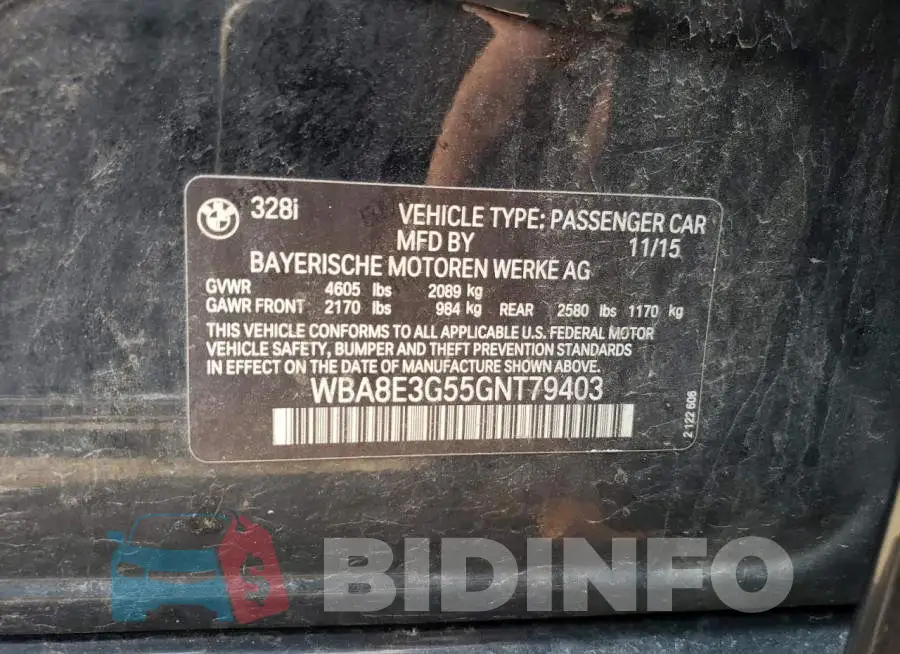 WBA8E3G55GNT79403 Photo# 12