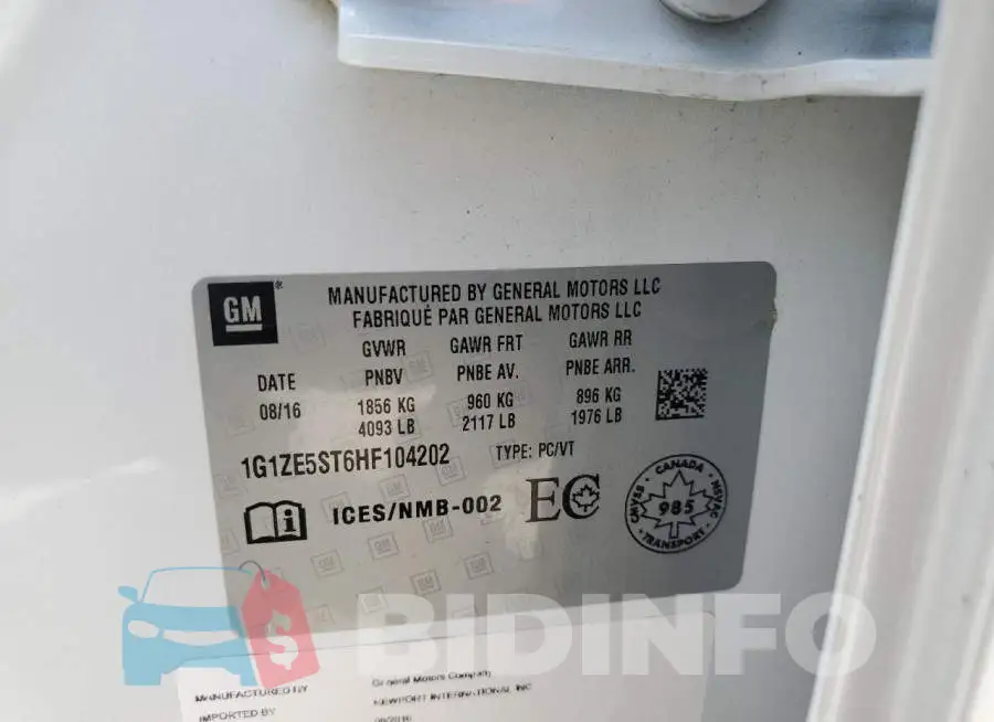 1G1ZE5ST6HF104202 Photo# 12