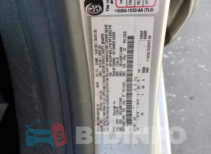 3FADP4AJ1EM128219 Photo# 12