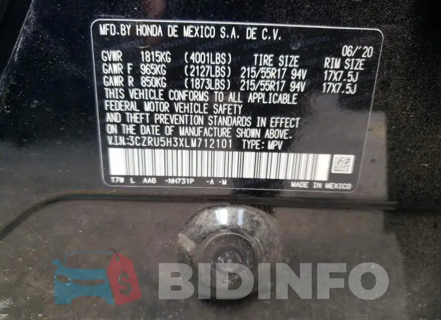 3CZRU5H3XLM712101 Photo# 14