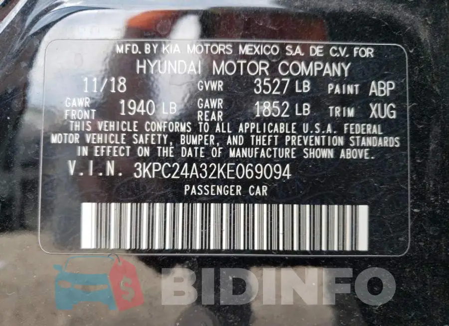 3KPC24A32KE069094 Photo# 12