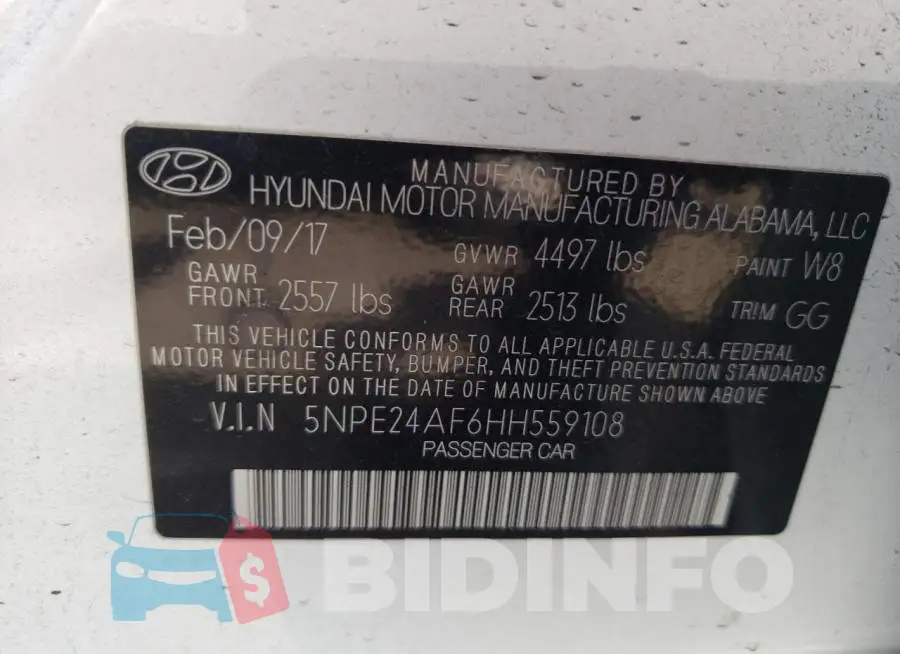 5NPE24AF6HH559108 Photo# 12