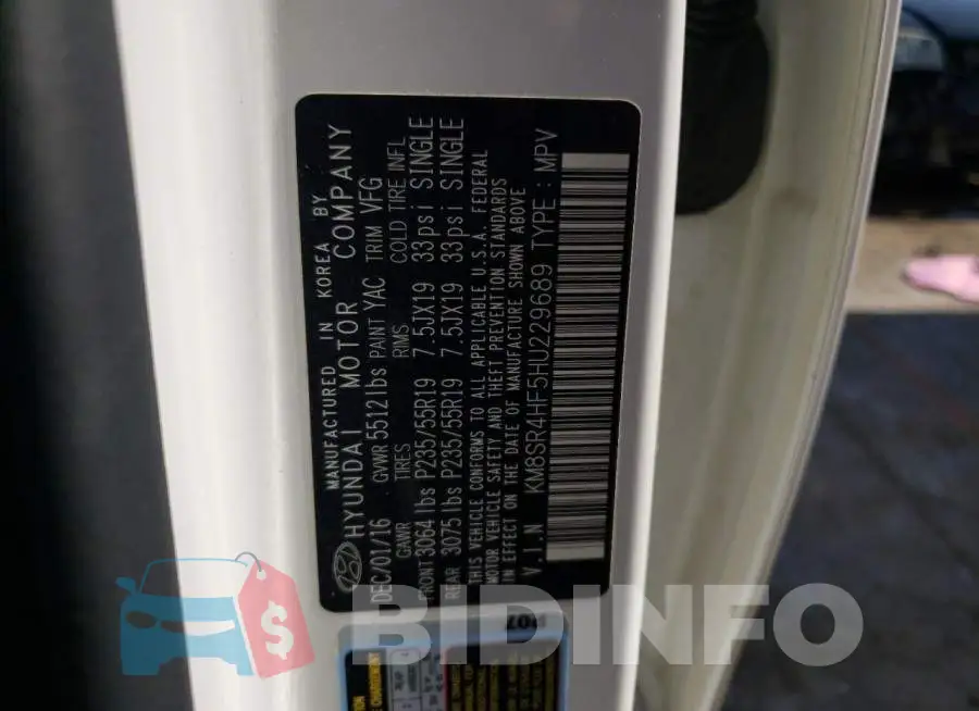 KM8SR4HF5HU229689 Photo# 13