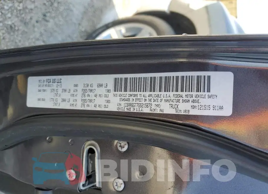 1C6RR6GT7GS215672 Photo# 12