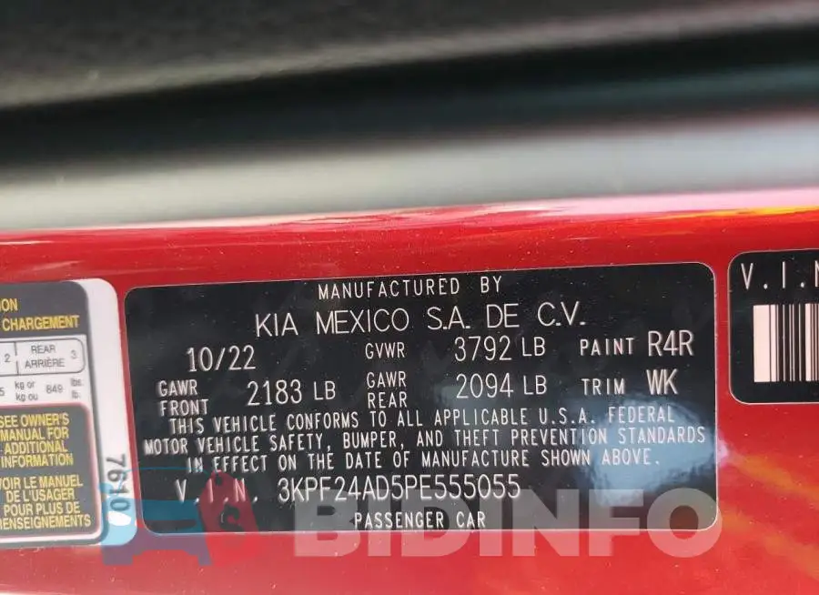 3KPF24AD5PE555055 Photo# 12