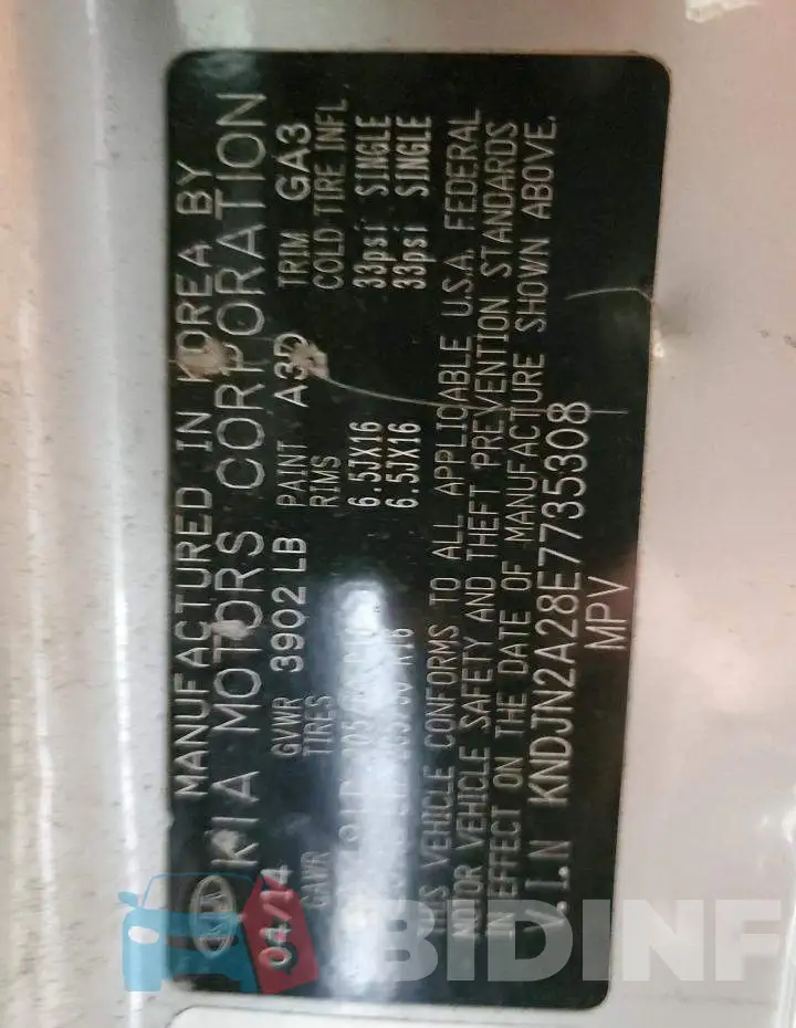 KNDJN2A28E7735308 Photo# 13