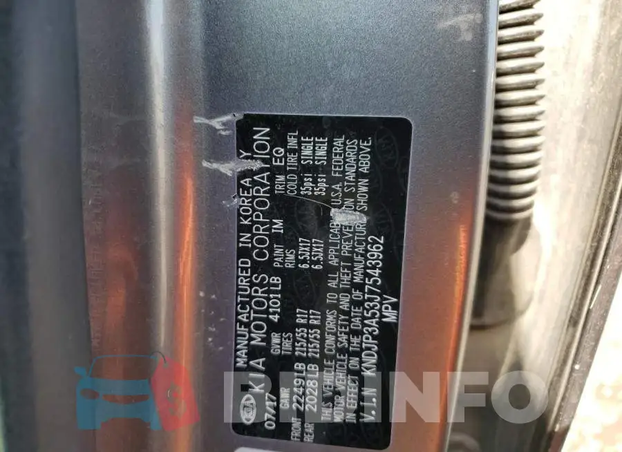 KNDJP3A53J7543962 Photo# 12