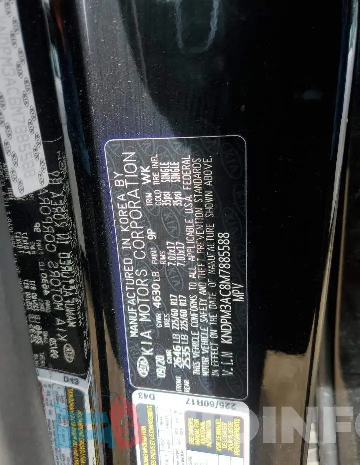 KNDPM3AC8M7885588 Photo# 13