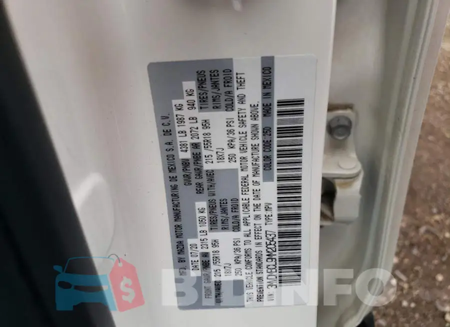 3MVDMBCL9MM205437 Photo# 13