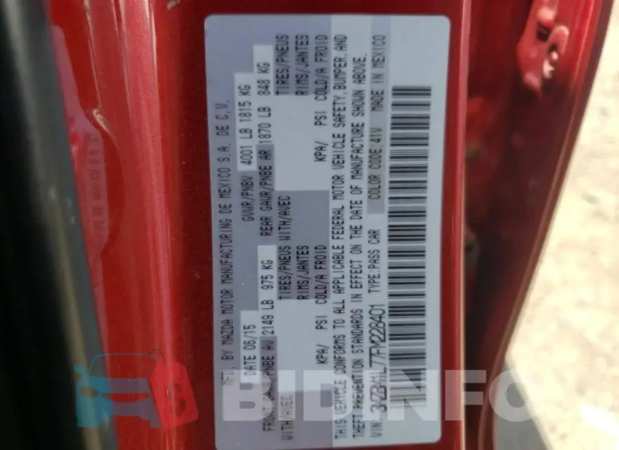 3MZBM1L77FM228401 Photo# 13