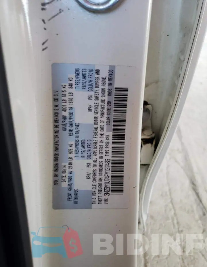 3MZBM1U74FM137486 Photo# 12