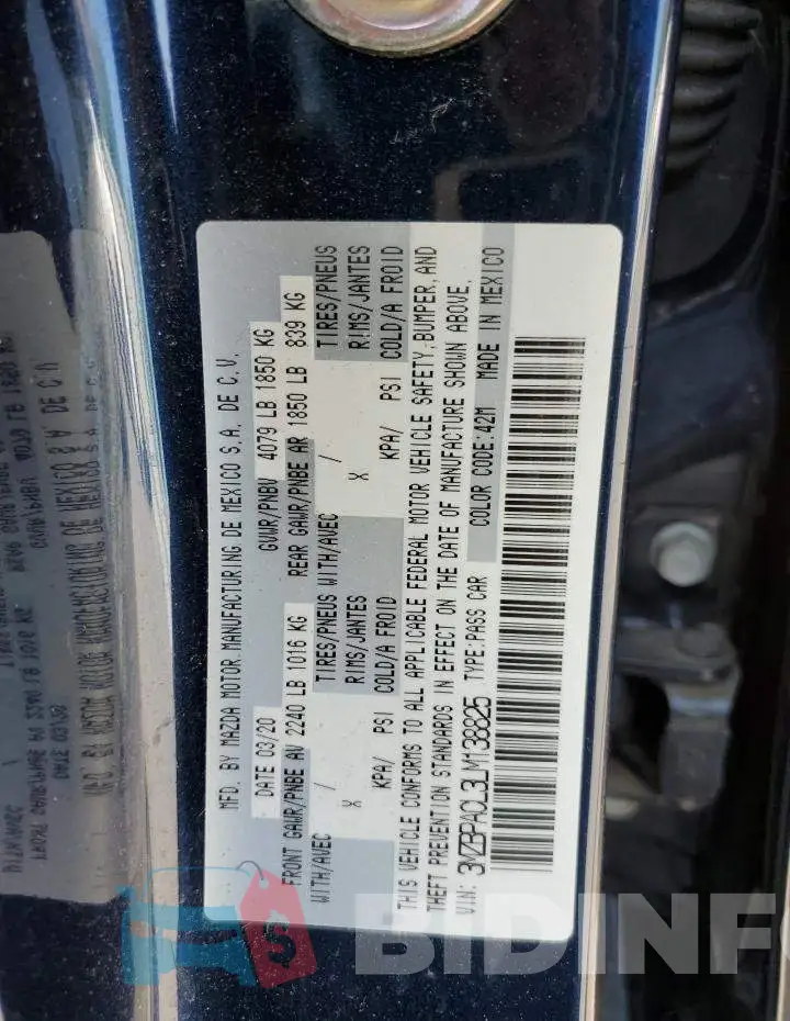 3MZBPACL3LM138825 Photo# 12