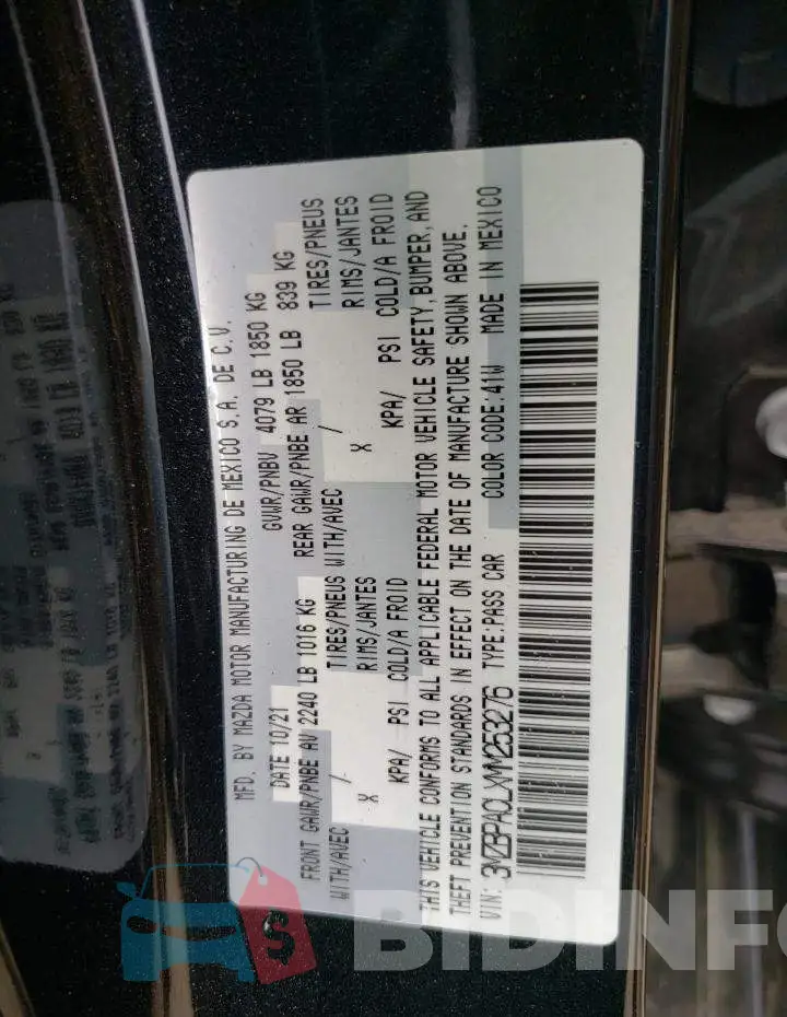 3MZBPACLXMM253276 Photo# 12
