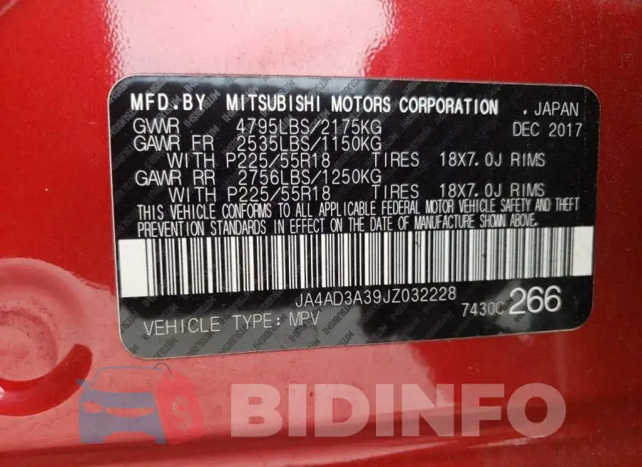 JA4AD3A39JZ032228 Photo# 12