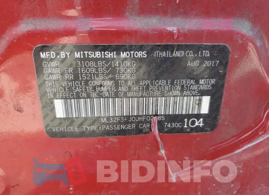 ML32F3FJ0JHF02685 Photo# 12