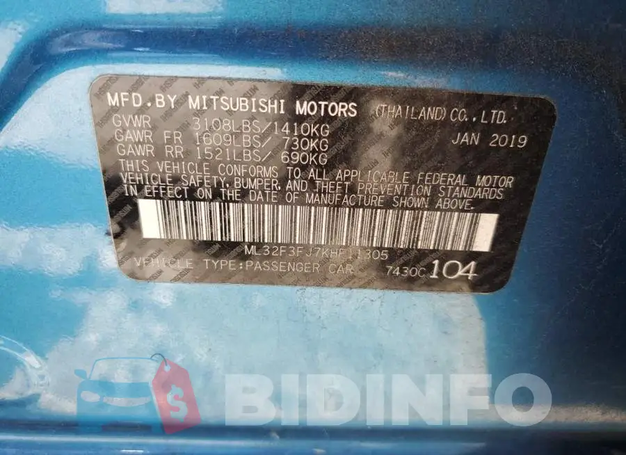ML32F3FJ7KHF11305 Photo# 13