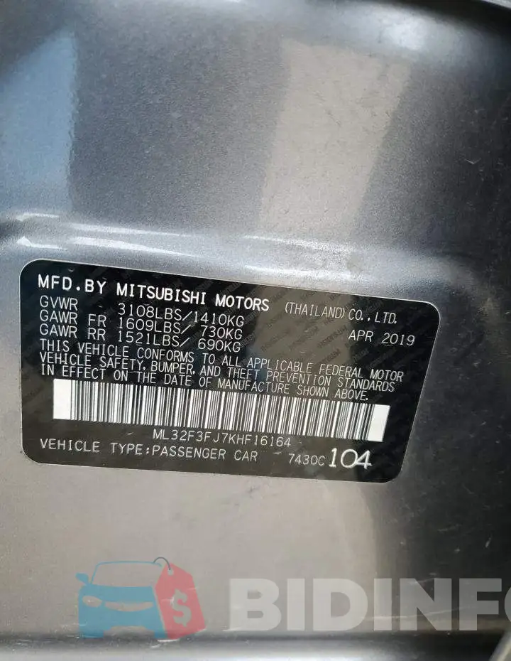 ML32F3FJ7KHF16164 Photo# 13