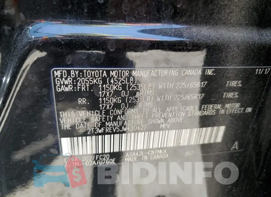 2T3WFREV5JW430427 Photo# 13