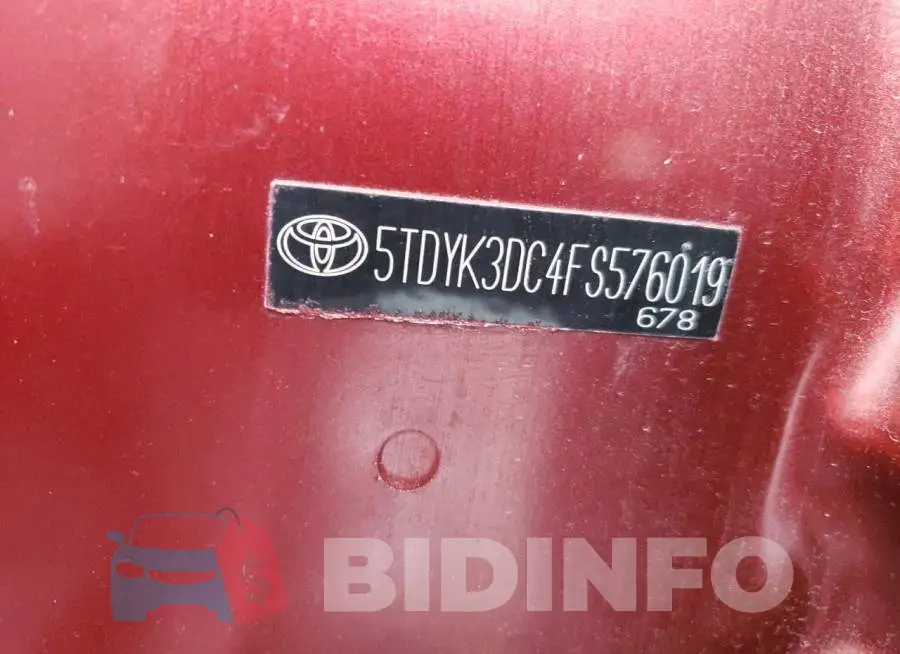 5TDYK3DC4FS576019 Photo# 14