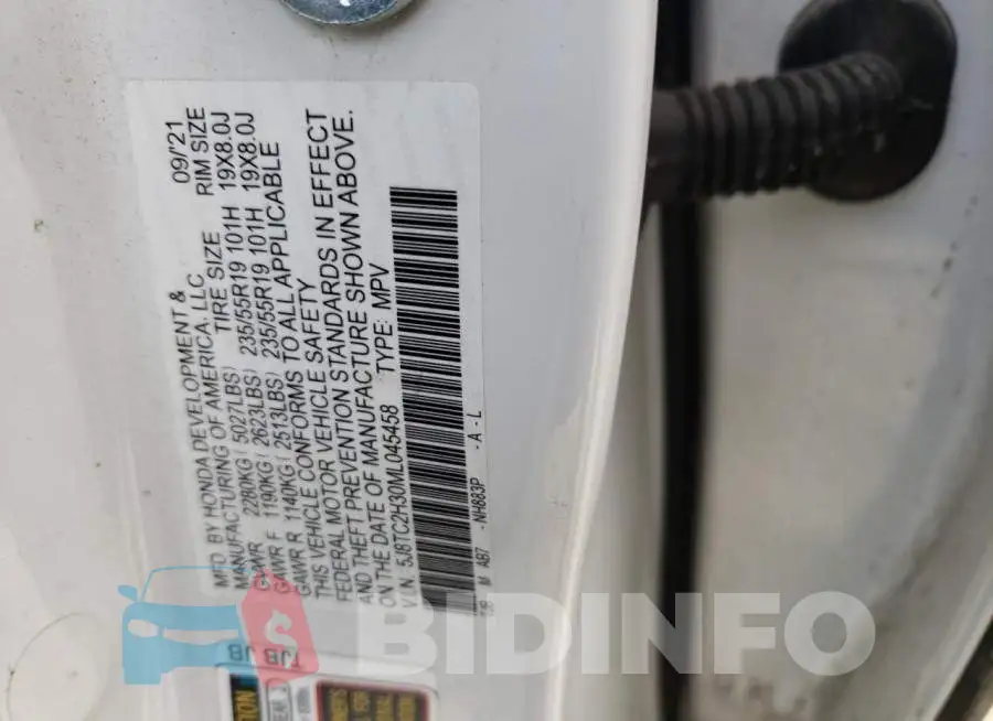 5J8TC2H30ML045458 Photo# 14