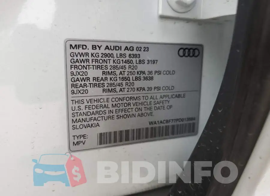 WA1ACBF77PD013594 Photo# 12