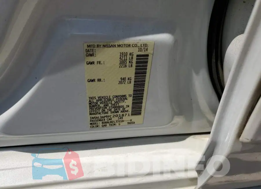1N4AL3AP9FC201871 Photo# 12