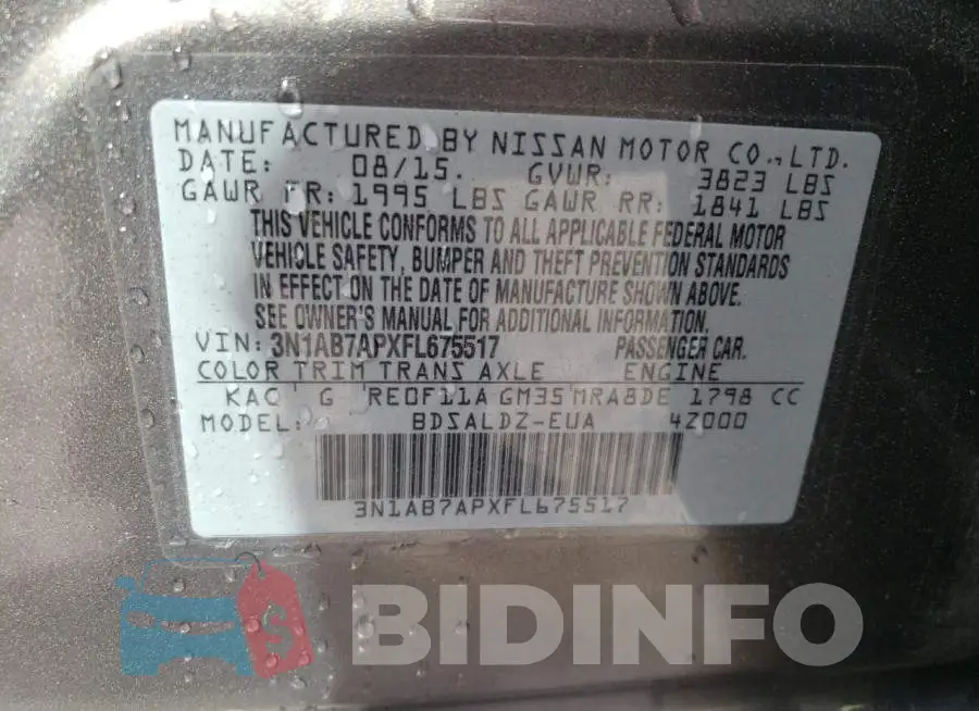 3N1AB7APXFL675517 Photo# 12