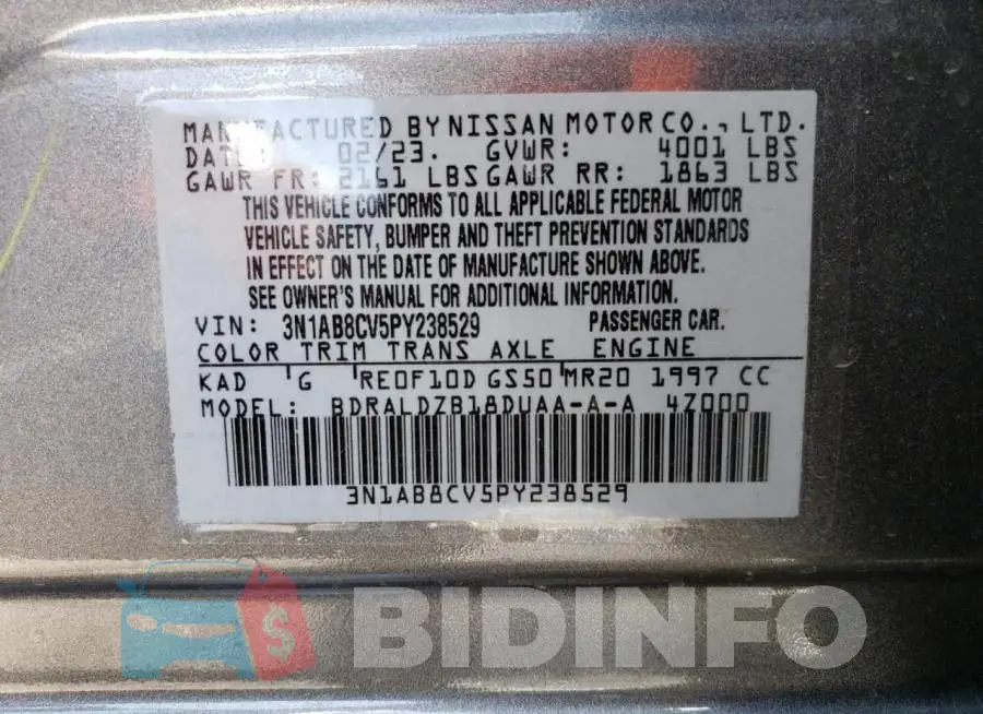 3N1AB8CV5PY238529 Photo# 12