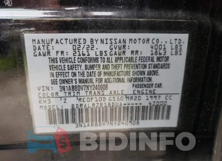 3N1AB8DV7NY240908 Photo# 13