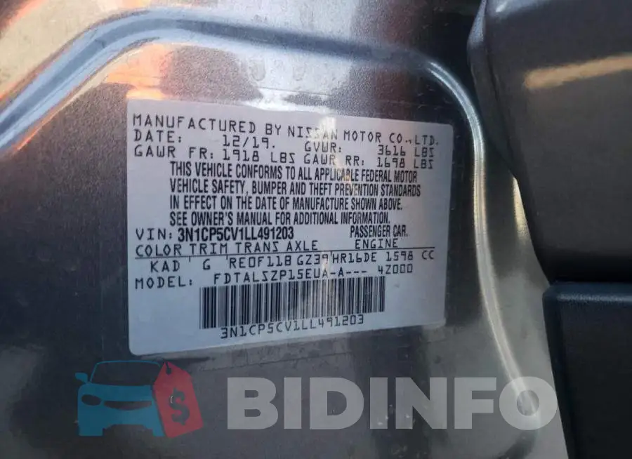 3N1CP5CV1LL491203 Photo# 12
