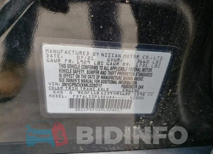 3N1CP5CVXML528217 Photo# 13