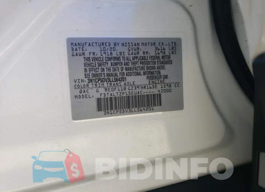 3N1CP5DV3LL564201 Photo# 13