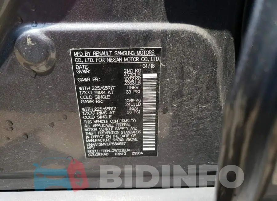 KNMAT2MV1JP584687 Photo# 14