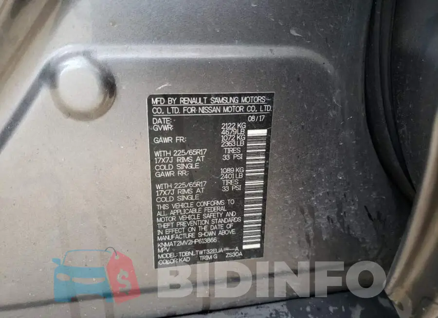 KNMAT2MV2HP613866 Photo# 13