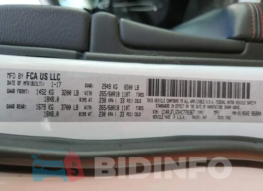 1C4RJFLG5HC778367 Photo# 13