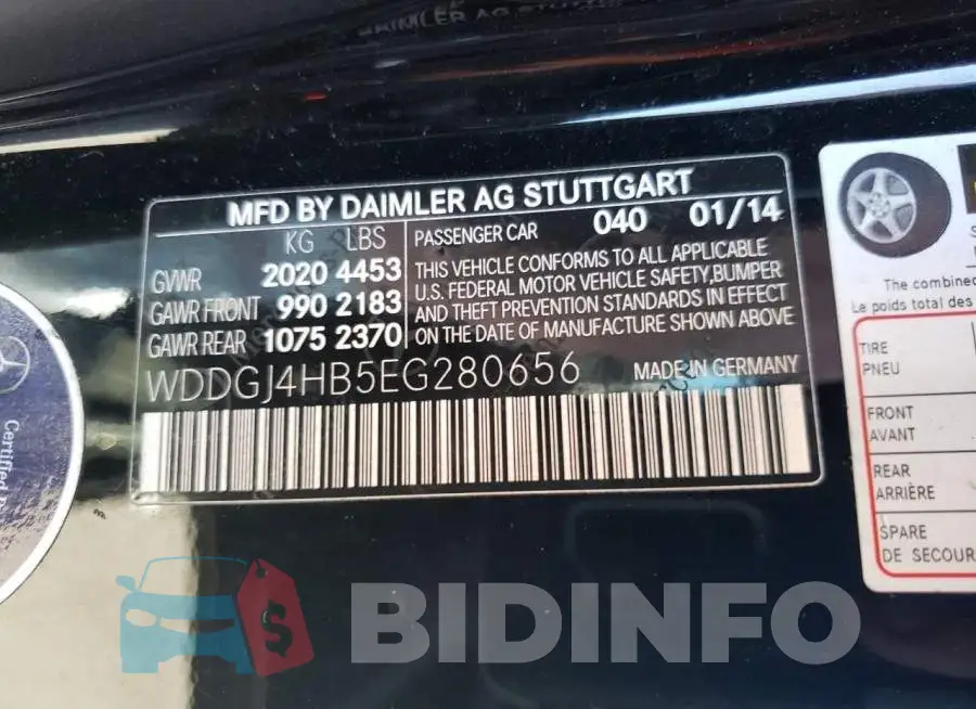 WDDGJ4HB5EG280656 Photo# 12