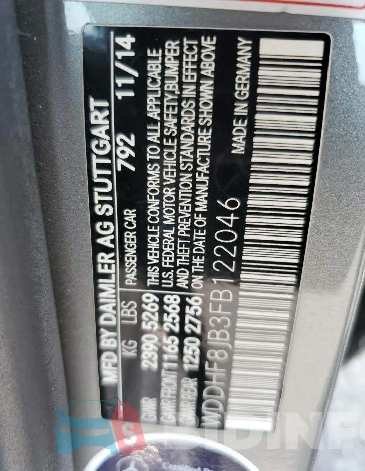 WDDHF8JB3FB122046 Photo# 12