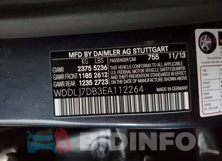 WDDLJ7DB3EA112264 Photo# 13